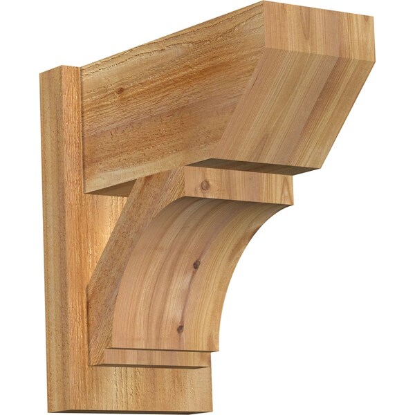 Ekena Millwork Imperial Slat Rough Sawn Outlooker, Western Red Cedar, 8"W x 16"D x 16"H OUT08X16X16IMP06RWR - main